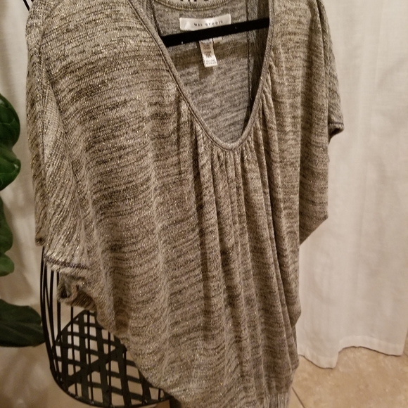 MAX STUDIO top copper light knit top size large - Picture 3 of 6